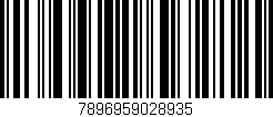 Código de barras (EAN, GTIN, SKU, ISBN): '7896959028935'
