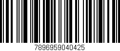 Código de barras (EAN, GTIN, SKU, ISBN): '7896959040425'