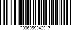 Código de barras (EAN, GTIN, SKU, ISBN): '7896959042917'