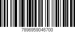 Código de barras (EAN, GTIN, SKU, ISBN): '7896959046700'