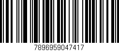 Código de barras (EAN, GTIN, SKU, ISBN): '7896959047417'