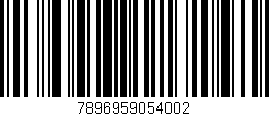 Código de barras (EAN, GTIN, SKU, ISBN): '7896959054002'