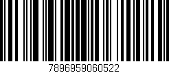 Código de barras (EAN, GTIN, SKU, ISBN): '7896959060522'