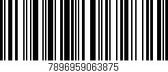 Código de barras (EAN, GTIN, SKU, ISBN): '7896959063875'