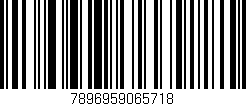 Código de barras (EAN, GTIN, SKU, ISBN): '7896959065718'