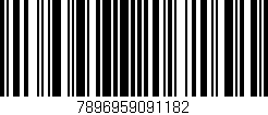 Código de barras (EAN, GTIN, SKU, ISBN): '7896959091182'