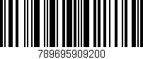 Código de barras (EAN, GTIN, SKU, ISBN): '789695909200'