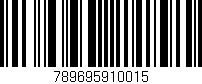 Código de barras (EAN, GTIN, SKU, ISBN): '789695910015'
