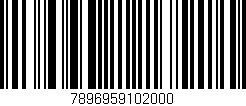 Código de barras (EAN, GTIN, SKU, ISBN): '7896959102000'