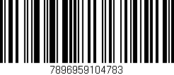 Código de barras (EAN, GTIN, SKU, ISBN): '7896959104783'