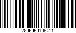 Código de barras (EAN, GTIN, SKU, ISBN): '7896959106411'