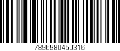 Código de barras (EAN, GTIN, SKU, ISBN): '7896980450316'