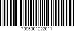 Código de barras (EAN, GTIN, SKU, ISBN): '7896981222011'