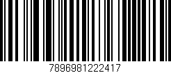 Código de barras (EAN, GTIN, SKU, ISBN): '7896981222417'