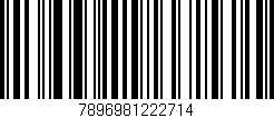 Código de barras (EAN, GTIN, SKU, ISBN): '7896981222714'