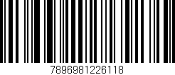 Código de barras (EAN, GTIN, SKU, ISBN): '7896981226118'