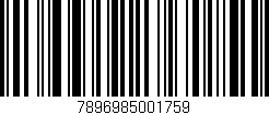 Código de barras (EAN, GTIN, SKU, ISBN): '7896985001759'