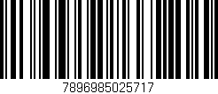 Código de barras (EAN, GTIN, SKU, ISBN): '7896985025717'