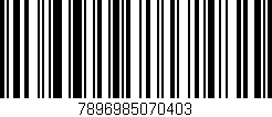 Código de barras (EAN, GTIN, SKU, ISBN): '7896985070403'