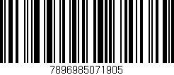 Código de barras (EAN, GTIN, SKU, ISBN): '7896985071905'