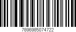 Código de barras (EAN, GTIN, SKU, ISBN): '7896985074722'