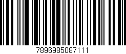 Código de barras (EAN, GTIN, SKU, ISBN): '7896985087111'
