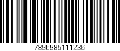 Código de barras (EAN, GTIN, SKU, ISBN): '7896985111236'