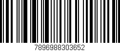 Código de barras (EAN, GTIN, SKU, ISBN): '7896988303652'
