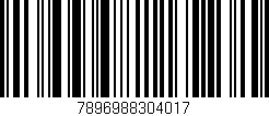 Código de barras (EAN, GTIN, SKU, ISBN): '7896988304017'