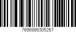 Código de barras (EAN, GTIN, SKU, ISBN): '7896988305267'
