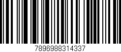 Código de barras (EAN, GTIN, SKU, ISBN): '7896988314337'