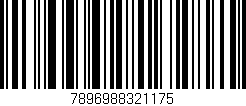 Código de barras (EAN, GTIN, SKU, ISBN): '7896988321175'
