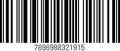 Código de barras (EAN, GTIN, SKU, ISBN): '7896988321915'