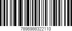 Código de barras (EAN, GTIN, SKU, ISBN): '7896988322110'