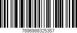 Código de barras (EAN, GTIN, SKU, ISBN): '7896988325357'