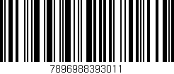 Código de barras (EAN, GTIN, SKU, ISBN): '7896988393011'
