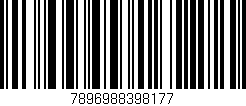 Código de barras (EAN, GTIN, SKU, ISBN): '7896988398177'