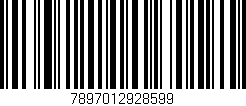 Código de barras (EAN, GTIN, SKU, ISBN): '7897012928599'