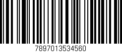Código de barras (EAN, GTIN, SKU, ISBN): '7897013534560'