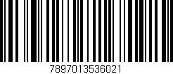 Código de barras (EAN, GTIN, SKU, ISBN): '7897013536021'