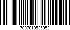 Código de barras (EAN, GTIN, SKU, ISBN): '7897013536052'