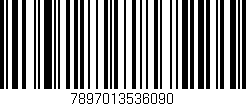 Código de barras (EAN, GTIN, SKU, ISBN): '7897013536090'