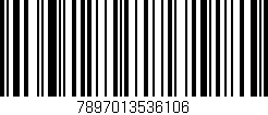 Código de barras (EAN, GTIN, SKU, ISBN): '7897013536106'