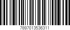 Código de barras (EAN, GTIN, SKU, ISBN): '7897013536311'