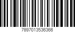 Código de barras (EAN, GTIN, SKU, ISBN): '7897013536366'