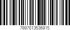 Código de barras (EAN, GTIN, SKU, ISBN): '7897013536915'