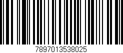 Código de barras (EAN, GTIN, SKU, ISBN): '7897013538025'