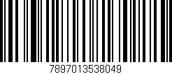 Código de barras (EAN, GTIN, SKU, ISBN): '7897013538049'