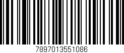 Código de barras (EAN, GTIN, SKU, ISBN): '7897013551086'