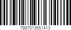 Código de barras (EAN, GTIN, SKU, ISBN): '7897013551413'